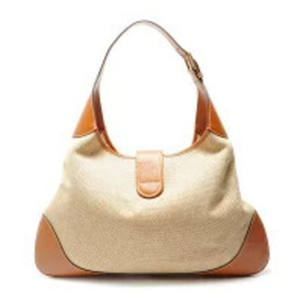 Gucci GG Marmont Aphrodite Canvas Shoulder Bag Beige Cream